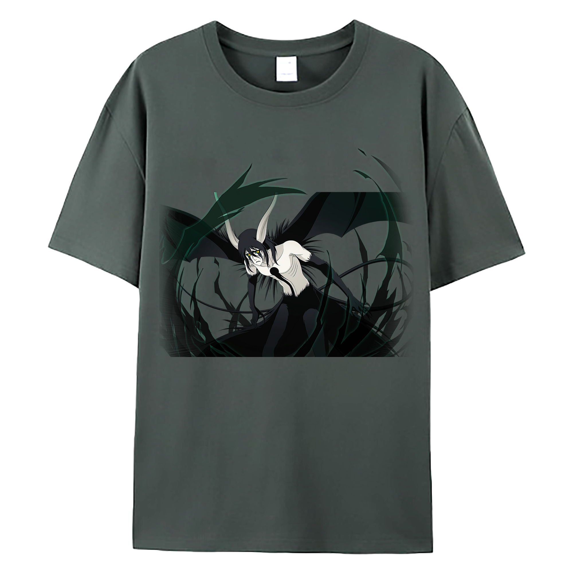 （画像用） ブリーチ ウルキオラ·シファー BLEACH Ulquiorra cifer 綿100％ メンズ半袖Tシャツ｜肌触りやわらか＆通気性